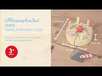 Sliceable Birthday Cake & Candles