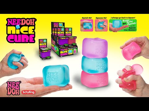 🧊NeeDoh Nice Cubes @schyllingtoys! 🧊Cube shaped Nee Doh that is