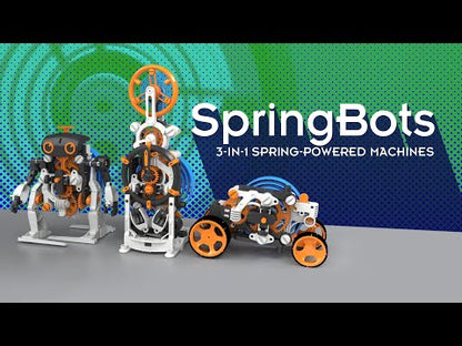 SpringBots: 3-in-1 Spring-Powered Machines