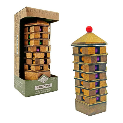 Project Genius Brain Teaser Games Chinese Pagoda Puzzle