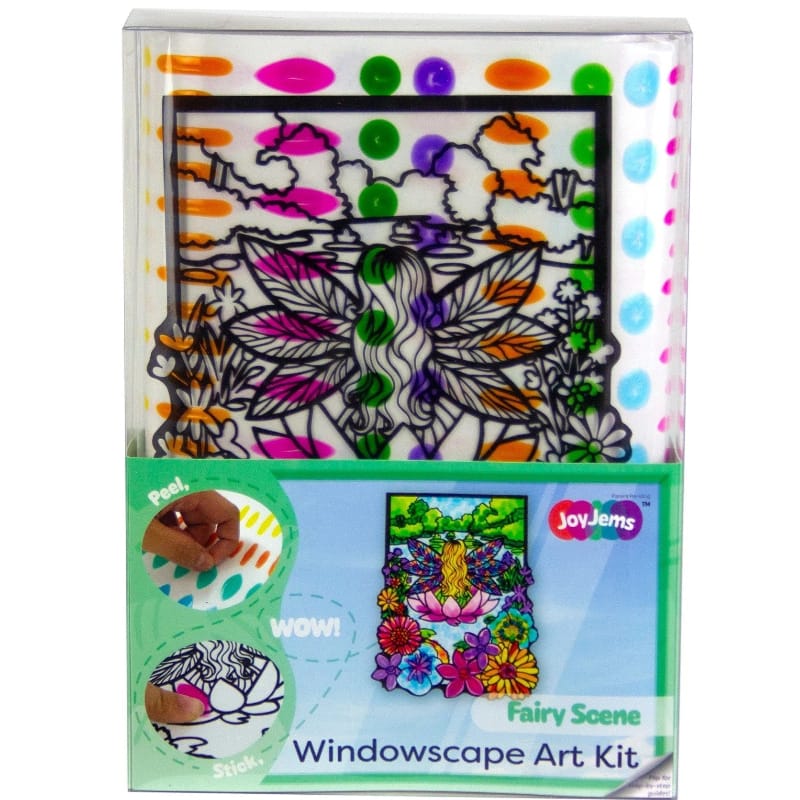 Project Joy Studio Sticker Activity Sets JoyJems - Fairy Scene Suncatcher Kit