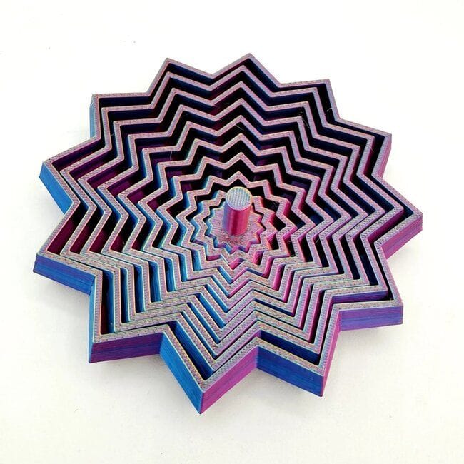 Pye Games Fidget Toys Collapsing Star Fidget (Assorted Colors)