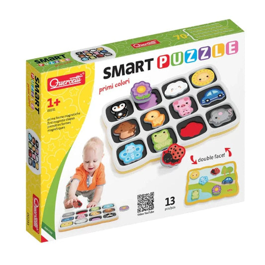 Quercetti Toddler Default Smart Puzzle: First Colors and Words