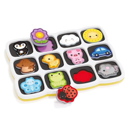 Quercetti Toddler Default Smart Puzzle: First Colors and Words