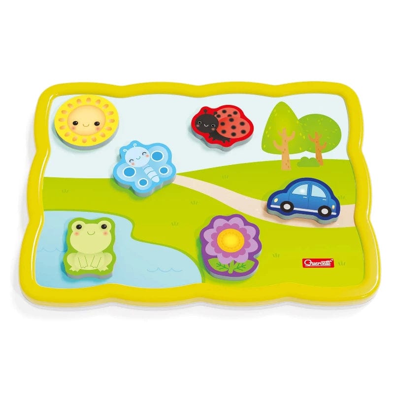 Quercetti Toddler Default Smart Puzzle: First Colors and Words