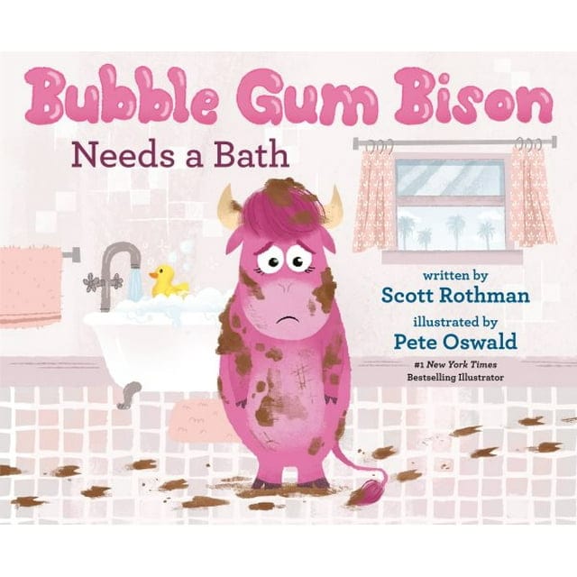 Random House Hardcover Books Default Bubble Gum Bison Needs a Bath