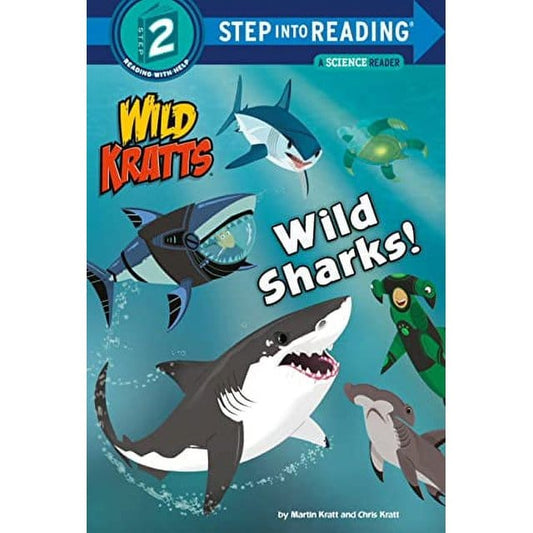 Random House I Can Read Level 2 Books Wild Kratts: Wild Sharks (Step into Reading 2)