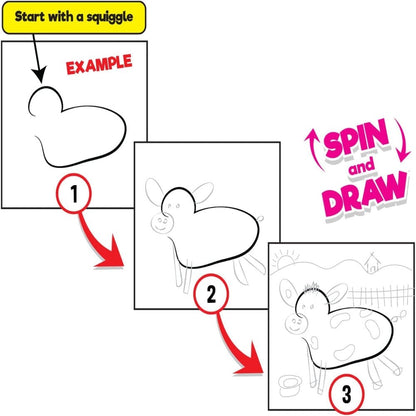 RandomLine Sketchbooks & Drawing Pads Default Squiggle: Barnyard Doodle Pad