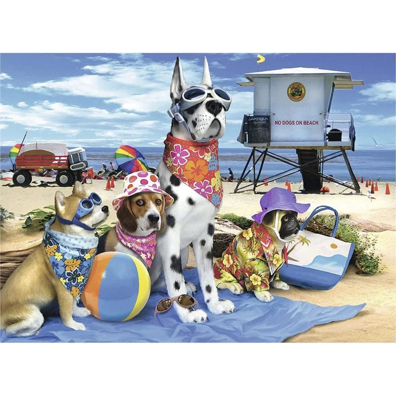 Ravensburger 100 Piece Puzzles Default No Dogs on the Beach 100 Piece Puzzle