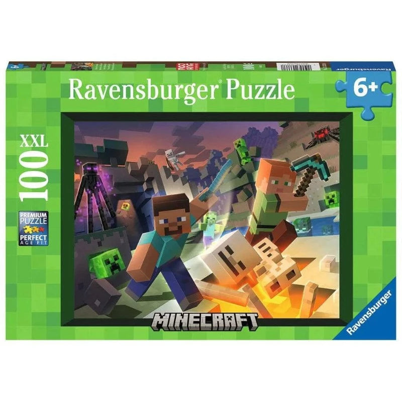 Ravensburger 100 Piece Puzzles Monster Minecraft 100 Piece Puzzle