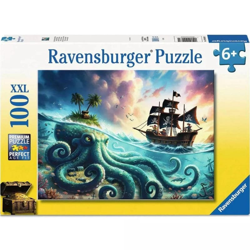Ravensburger 100 Piece Puzzles Octopus Treasure 100 Piece Puzzle