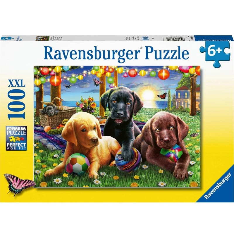 Ravensburger 100 Piece Puzzles Puppy Picnic 100 Piece Puzzle