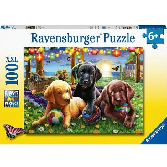 Ravensburger 100 Piece Puzzles Puppy Picnic 100 Piece Puzzle