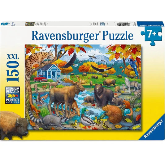 Ravensburger 100 Piece Puzzles Wildlife Gathering 150 Piece Puzzle