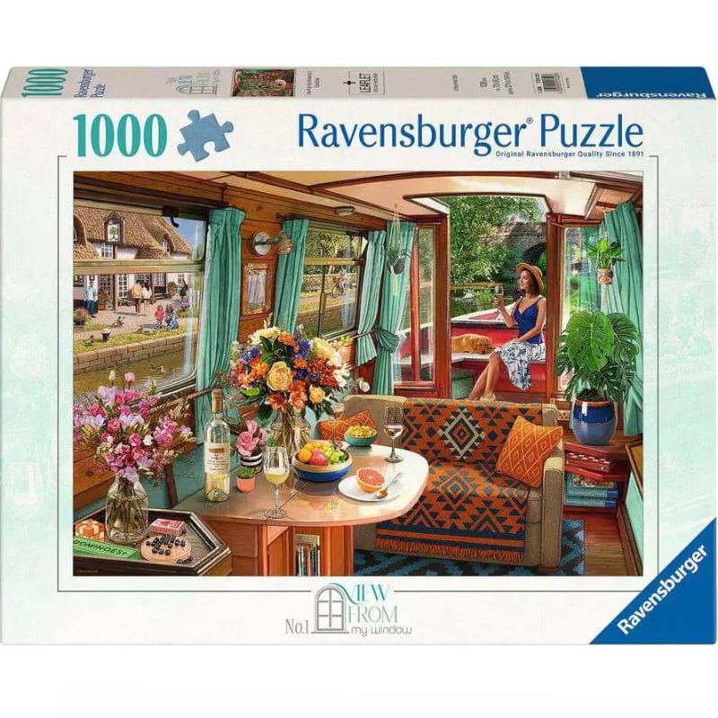 Ravensburger 1000 Piece Puzzles Canal Boat 1000 Piece Puzzle
