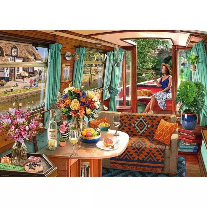 Ravensburger 1000 Piece Puzzles Canal Boat 1000 Piece Puzzle