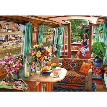 Ravensburger 1000 Piece Puzzles Canal Boat 1000 Piece Puzzle