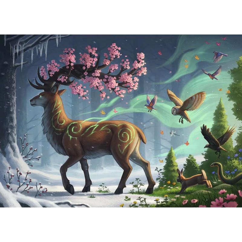 Ravensburger 1000 Piece Puzzles Deer of Spring 1000 Piece Puzzle