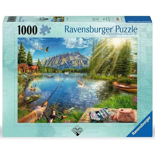Ravensburger 1000 Piece Puzzles Default Life at the Lake 1000 Piece Puzzle