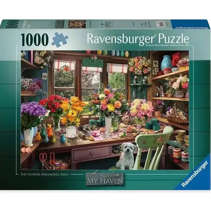 Ravensburger 1000 Piece Puzzles Flower Arranger's Shed 1000 Piece Puzzle