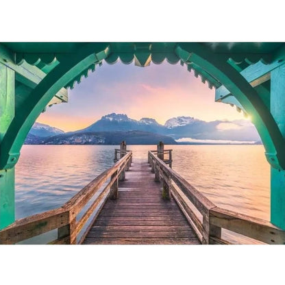 Ravensburger 1000 Piece Puzzles Footbridge at Lac d'Anney 1000 Piece Puzzle