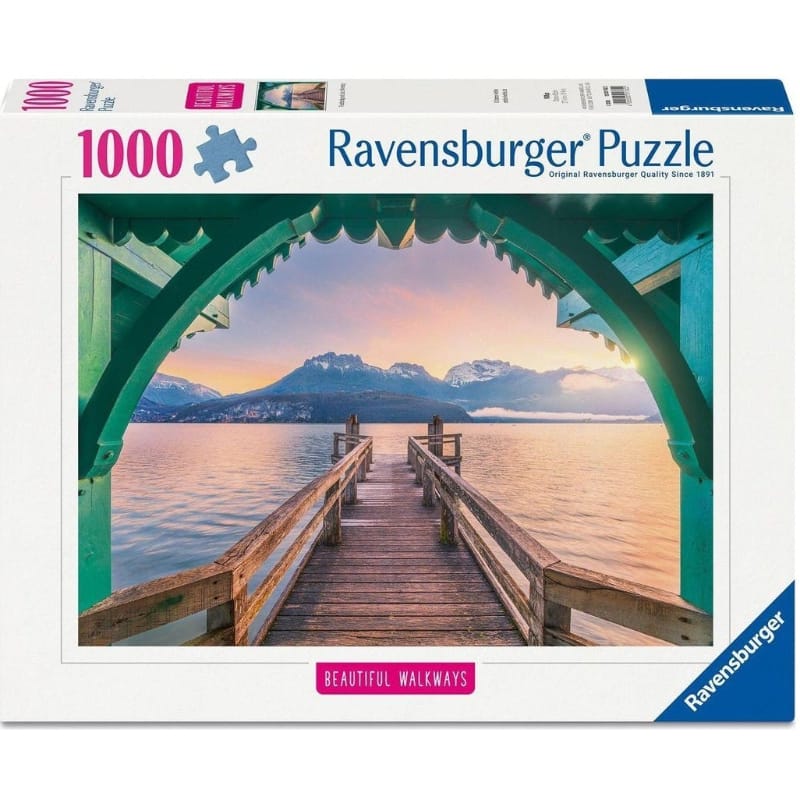 Ravensburger 1000 Piece Puzzles Footbridge at Lac d'Anney 1000 Piece Puzzle