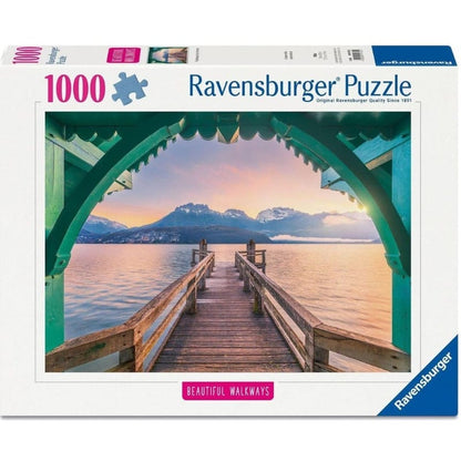 Ravensburger 1000 Piece Puzzles Footbridge at Lac d'Anney 1000 Piece Puzzle