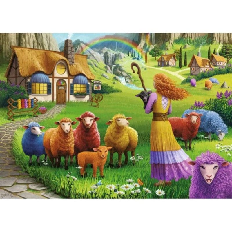 Ravensburger 1000 Piece Puzzles The Happy Sheep Yarn Shop - 1000 Piece Puzzle