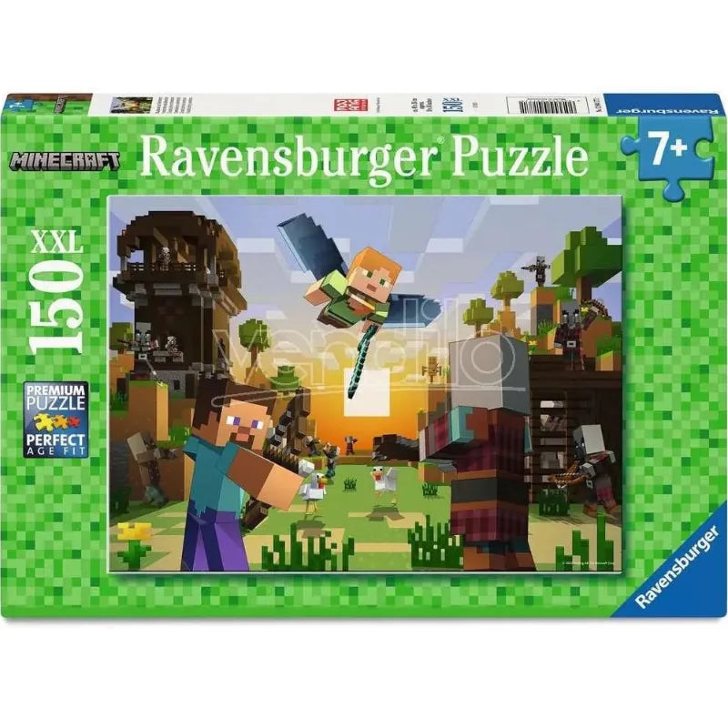 Ravensburger 150 Piece Puzzles Minecraft Construction and Adventure 150 Piece Puzzle
