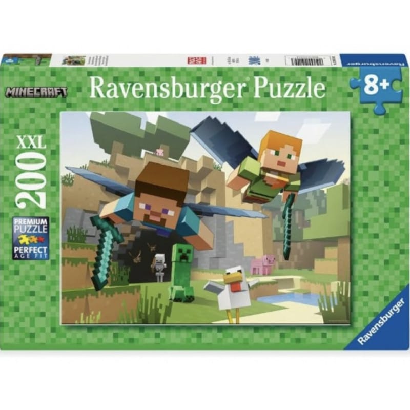 Ravensburger 200 Piece Puzzles Minecraft Adventures 200 Piece Puzzle
