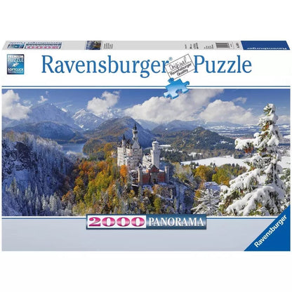 Ravensburger 2000 Piece Puzzles Neuschwanstein Castle 2000 Piece Panoramic Puzzle