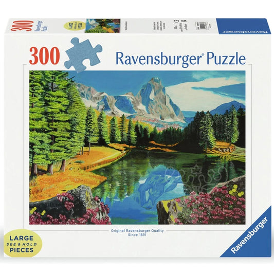 Ravensburger 300 Piece Puzzles Default Rocky Mountain Reflections 300 Piece Large Format Puzzle