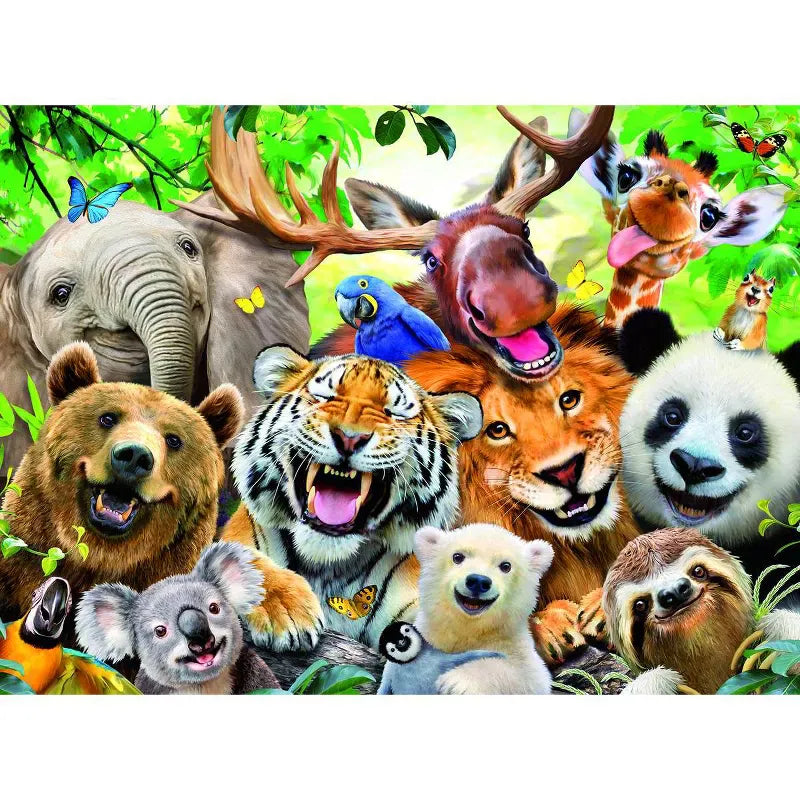 Ravensburger 300 Piece Puzzles Exotic Animals Selfie 300 Piece Puzzle