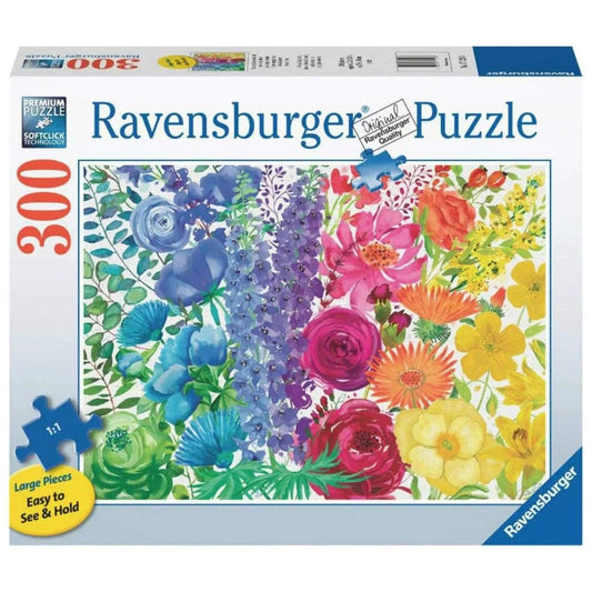 Ravensburger 300 Piece Puzzles Floral Rainbow 300 Piece Large Format Puzzle