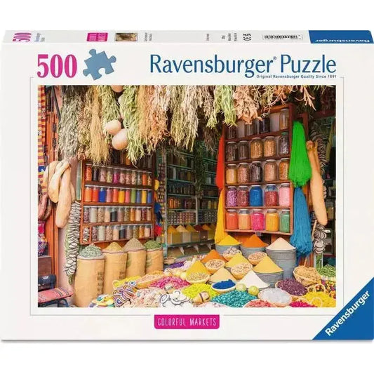 Ravensburger 500 Piece Puzzles Colorful Spices, Morocco 500 Piece Puzzle