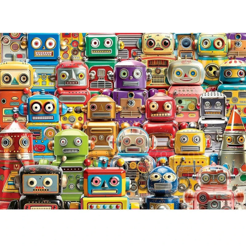 Ravensburger 500 Piece Puzzles Default Retro Robots 500 Piece Large Format
