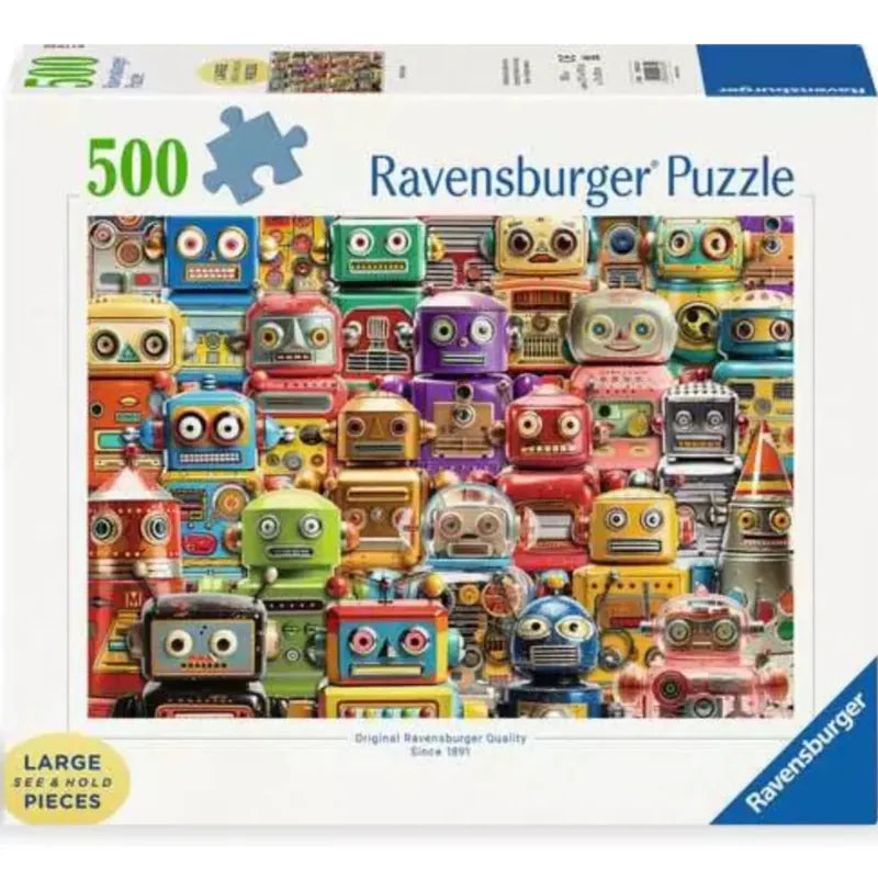 Ravensburger 500 Piece Puzzles Default Retro Robots 500 Piece Large Format