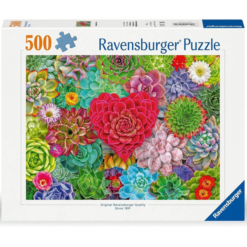 Ravensburger 500 Piece Puzzles Default Succulent Love 500 Piece Puzzle