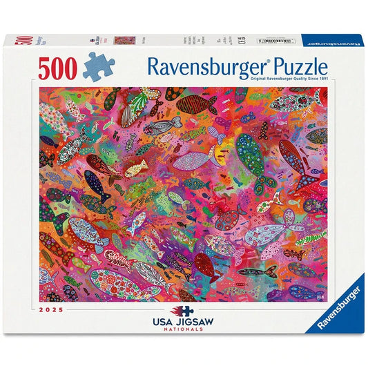Ravensburger 500 Piece Puzzles Fish in Fuchsia 500 Piece Puzzle
