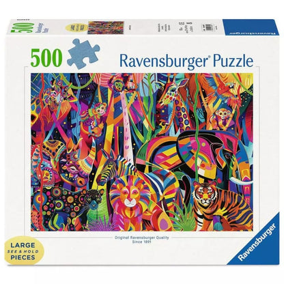 Ravensburger 500 Piece Puzzles Jeweled Jungle 500 Piece Large Format Puzzle