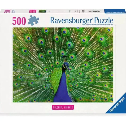 Ravensburger 500 Piece Puzzles Peacock 500 Piece Puzzle