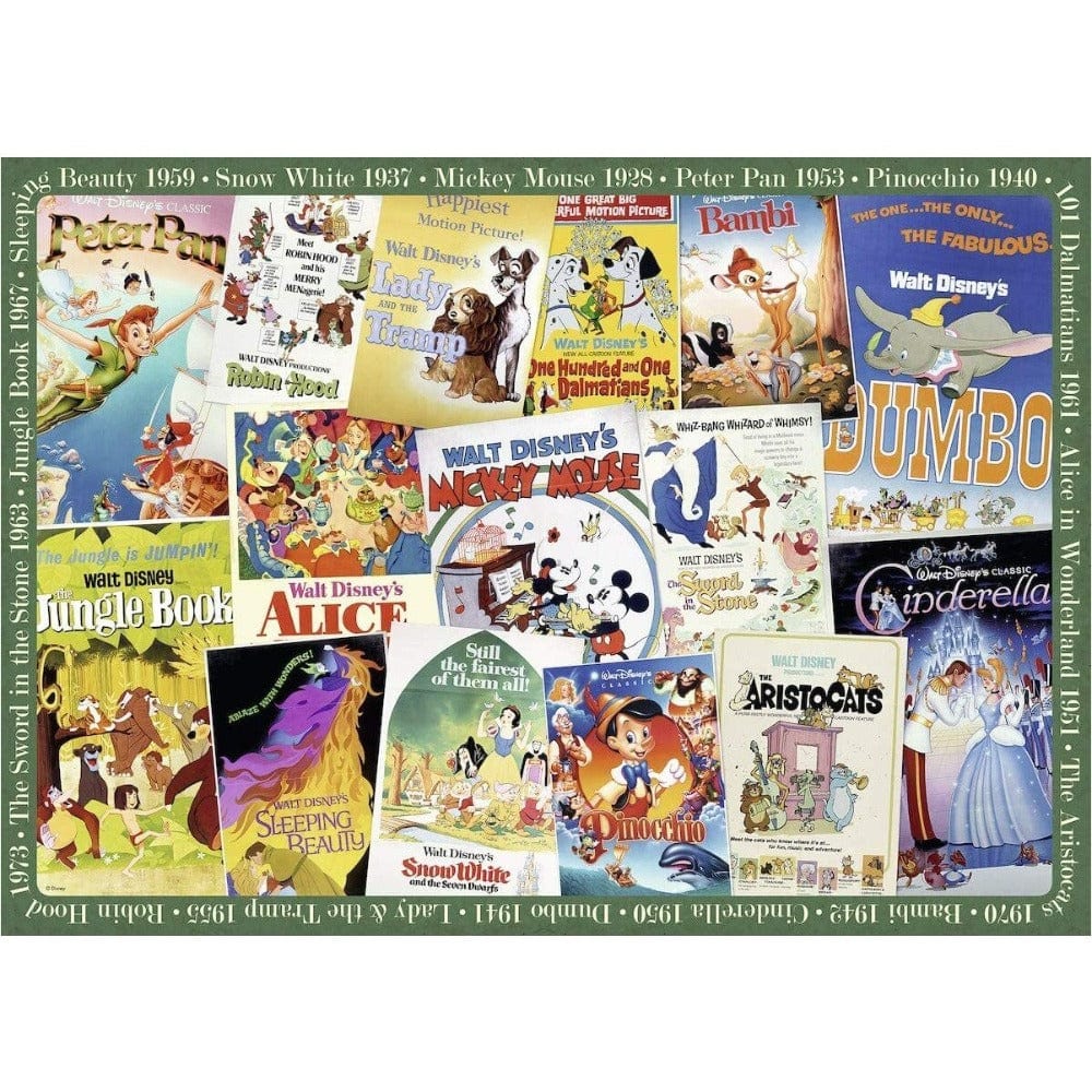 Ravensburger Disney Puzzles Disney Vintage Movie Posters 1000 Piece Puzzle