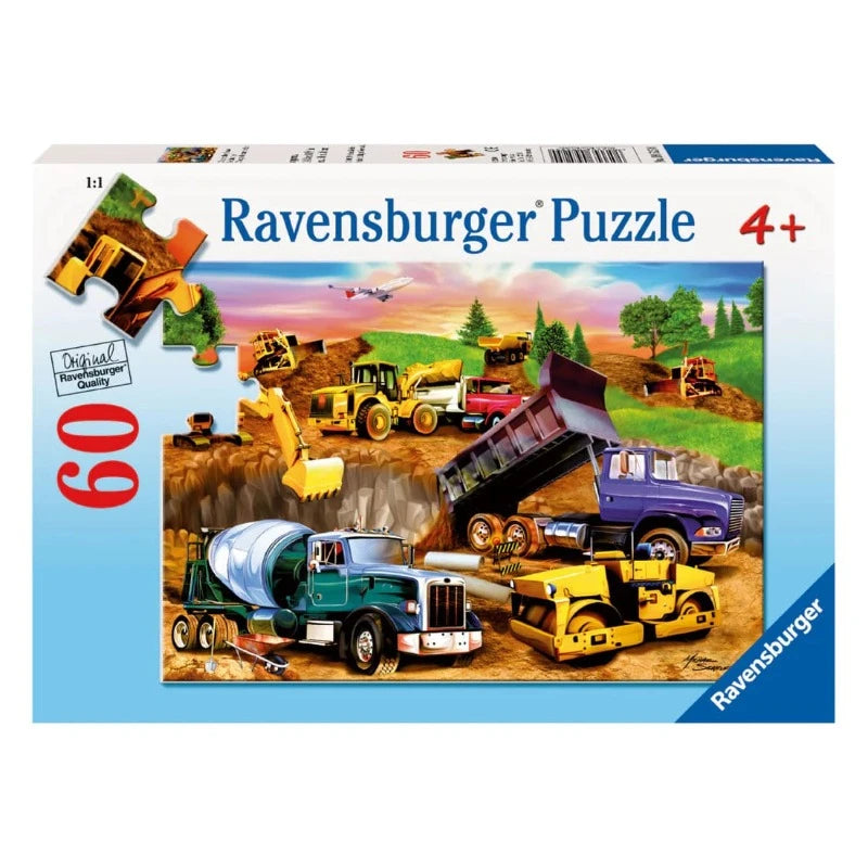 Ravensburger Floor Puzzles Construction Crowd 60 Piece Puzzle