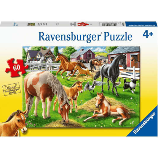 Ravensburger Floor Puzzles Happy Horses 60 Piece Puzzle