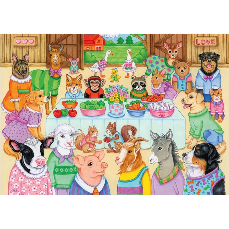 Ravensburger Under 100 Piece Puzzles Barn Party 35 Piece Puzzle