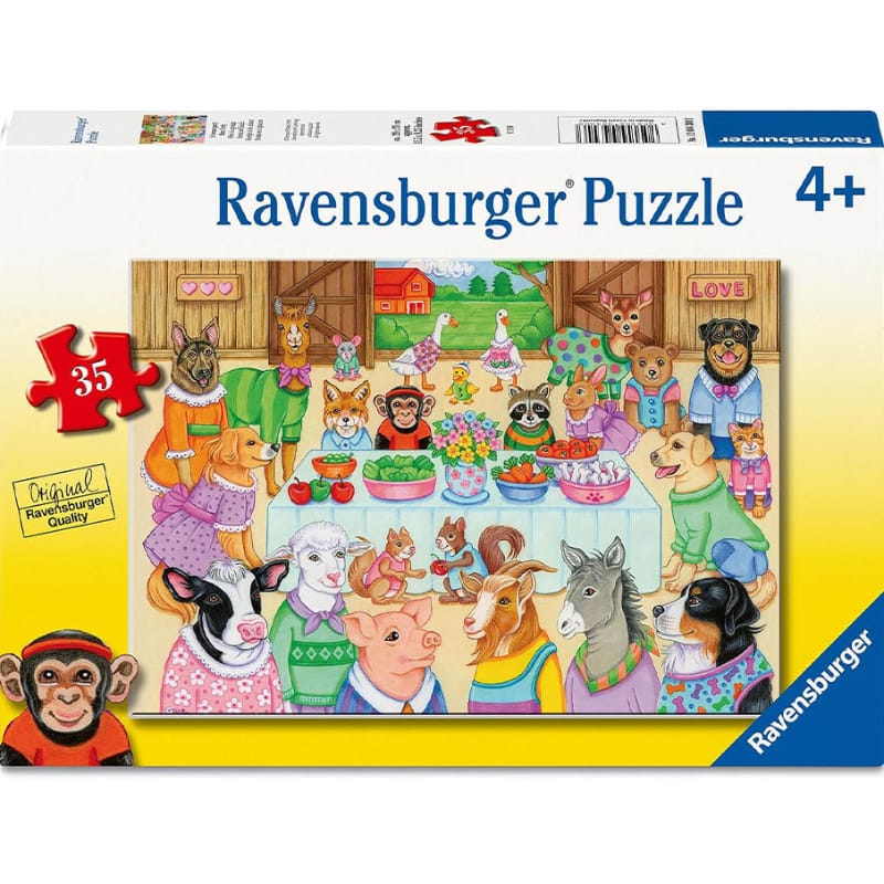 Ravensburger Under 100 Piece Puzzles Barn Party 35 Piece Puzzle