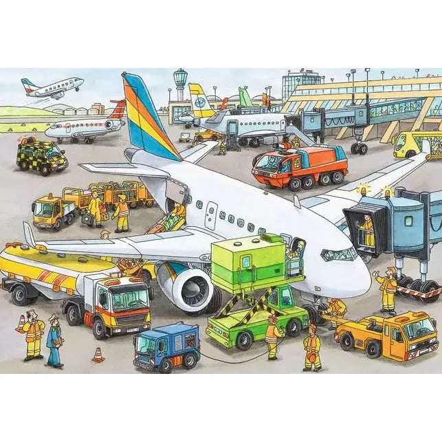 Ravensburger Under 100 Piece Puzzles Busy Airport 35 Piece Puzzle