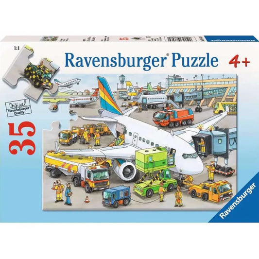 Ravensburger Under 100 Piece Puzzles Busy Airport 35 Piece Puzzle