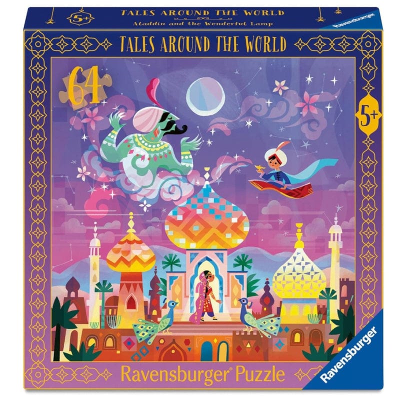 Ravensburger Under 100 Piece Puzzles Tales Around The World - Aladdin & The Wonderful Lamp 64 Piece Puzzle