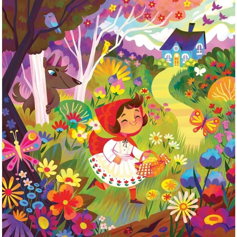 Ravensburger Under 100 Piece Puzzles Tales Around The World - Little Red Riding Hood 64 Piece Puzzle